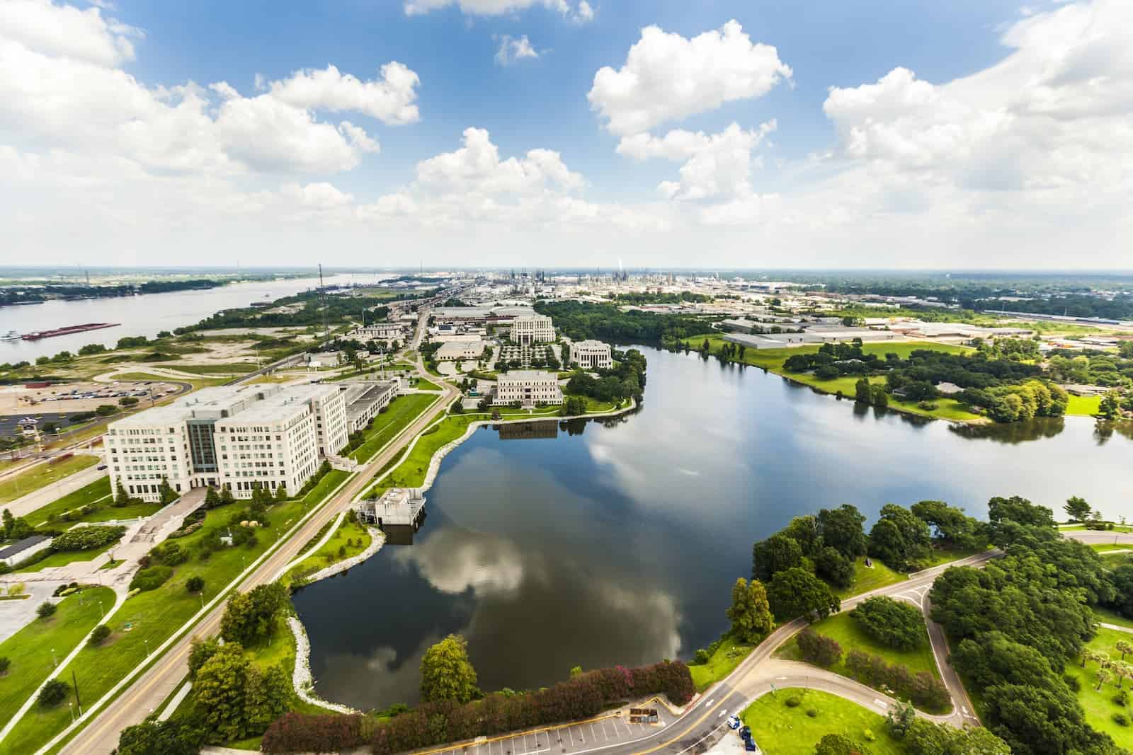 Baton Rouge and Mississippi River