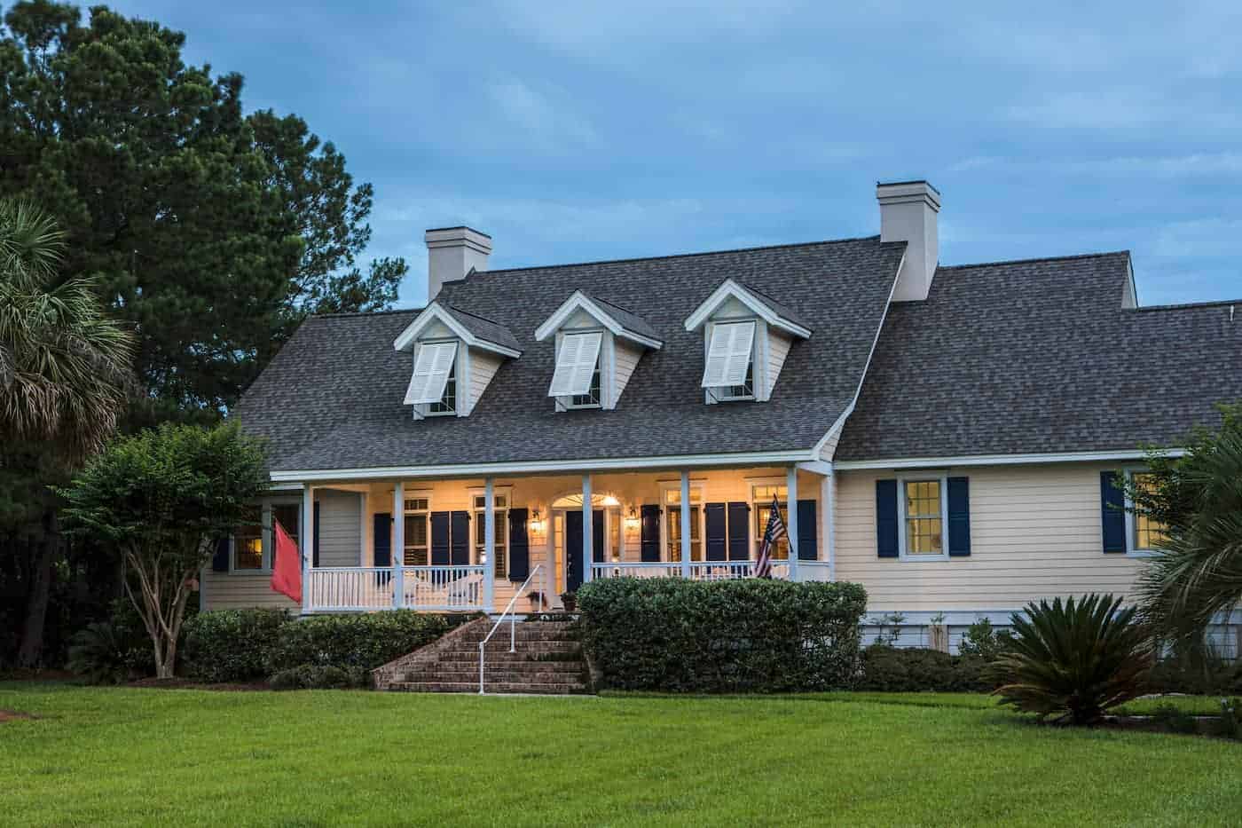 New Shingle Roof After Roof Replacement