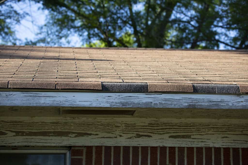 missing roof shingles