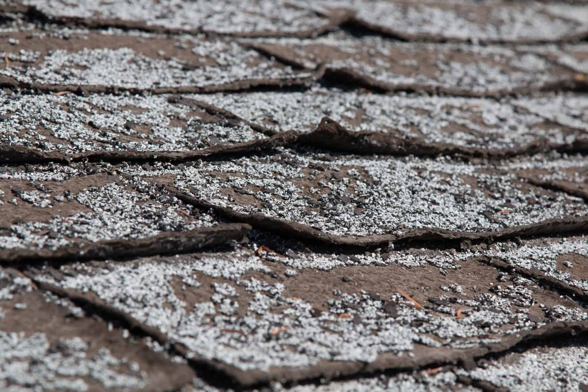 lifted worn out shingles