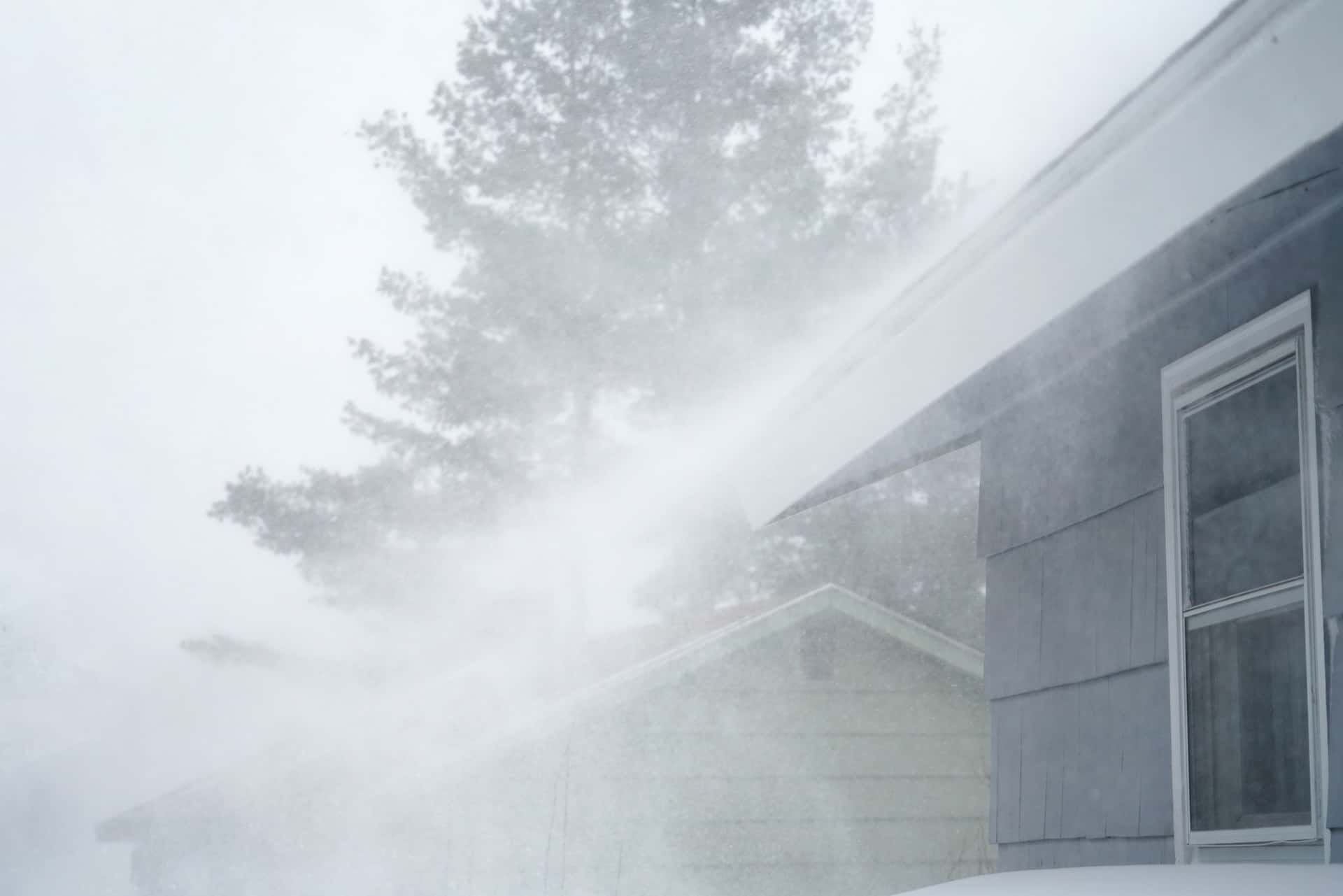 roof wind damage during blizzard