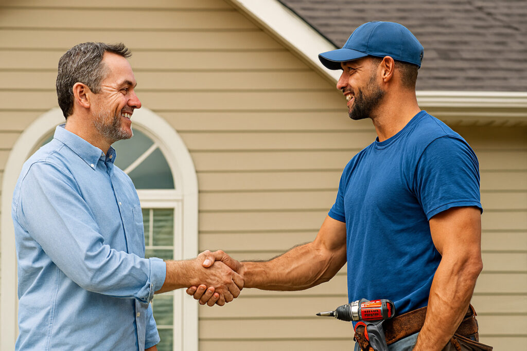 Trusted roofing
professional completing roof repair