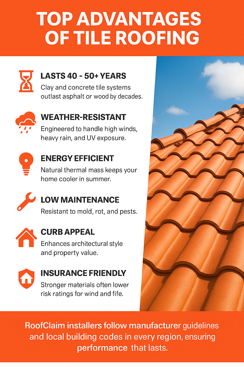 Top Advantages of Tile Roofing